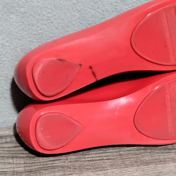 Melissa + Sebastian ErraZuriz Yelly Flats Womens 8 US Red Melting Hearts RARE - Picture 13 of 14